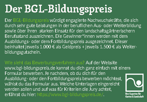 Infokasten über den BGL-Bildungspreis